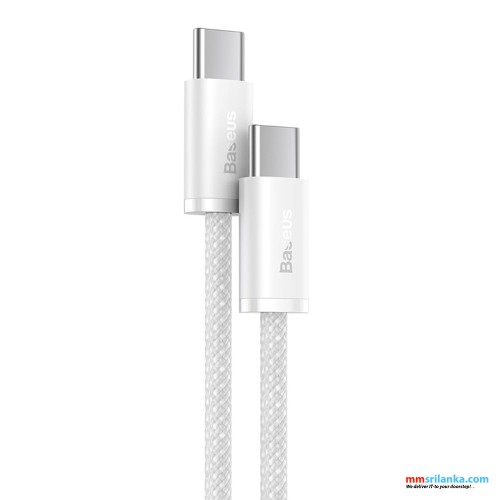 Baseus Dynamic Series 2m Fast Charging Data Cable Type-C to Type-C 100W White (6M)